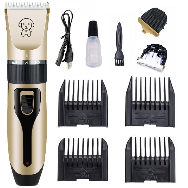 Dog Clipper Dog Hair Clippers Grooming (Pet/Cat/Dog/Rabbit) Haircut Trimmer Shaver Set Pets Cordless Rechargeable Professional