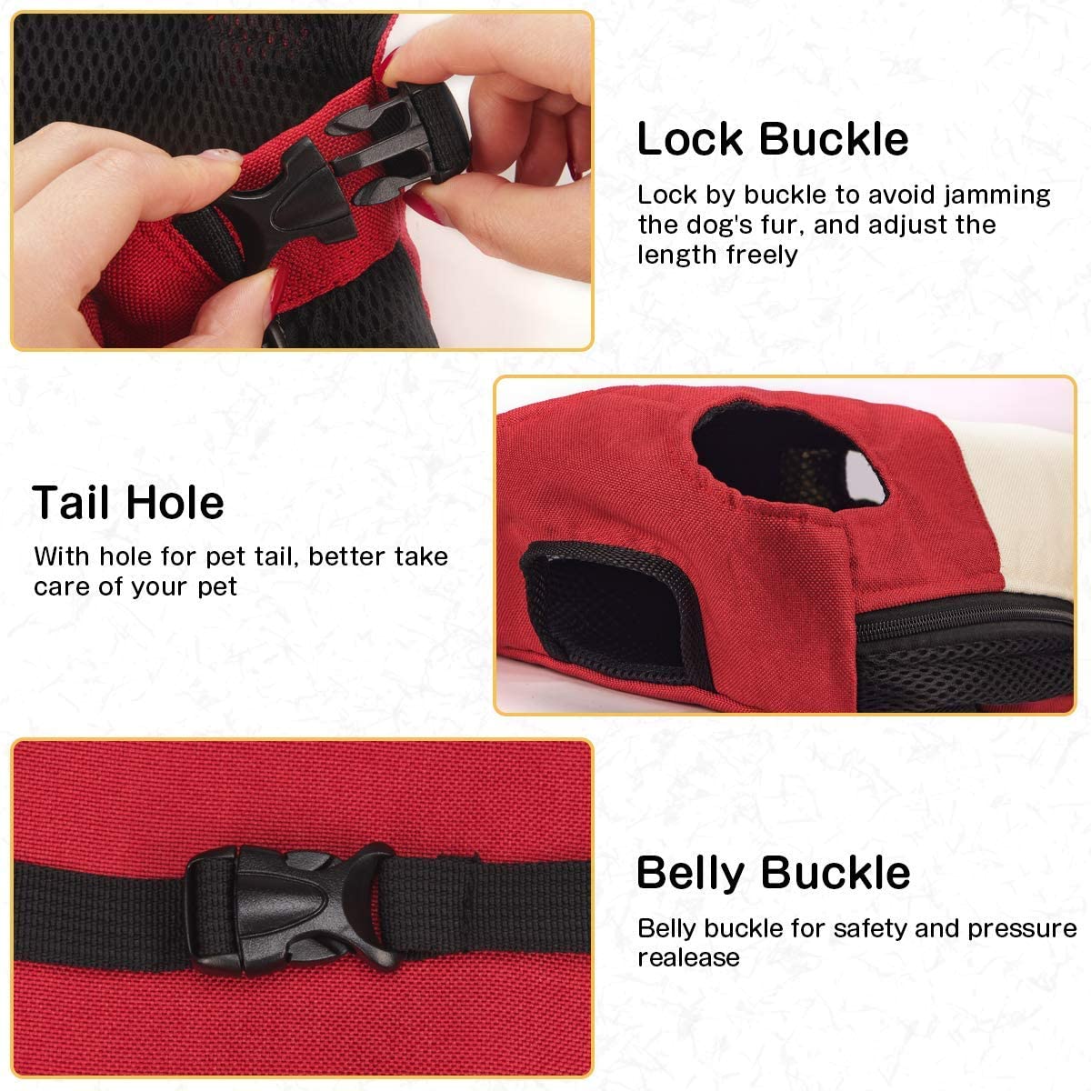 Mesh Dog Carrier Adjustable Backpack Breathable Outdoor Travel