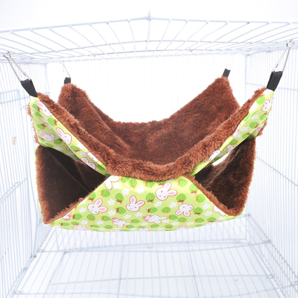 Winter Pet Hammock Double Layer Thick Plush Nest