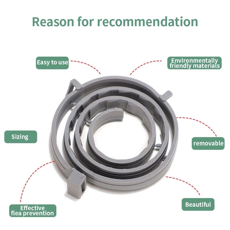 VIP Pet Cat Dog Flea and Tick Remover Collar Adjustable Repellent