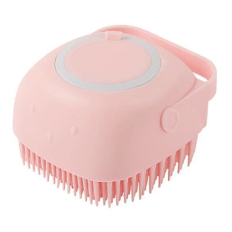 Dog/Cat Bath Massage Brush with Soft Safe Silicone