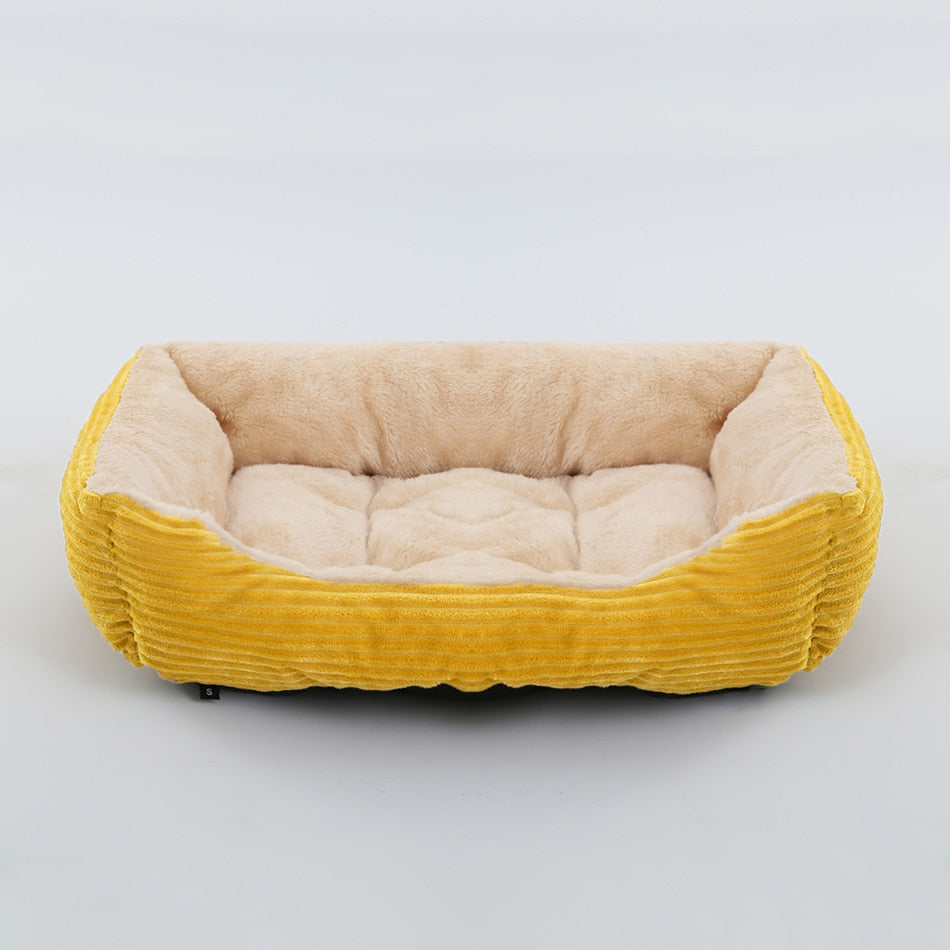 Plush Medium/Small Dog Calming Dog Bed