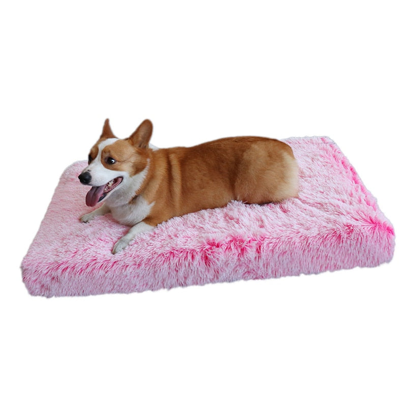 Plush Dog Bed with Removable Covers for Cleaning Super Soft Claming Beds