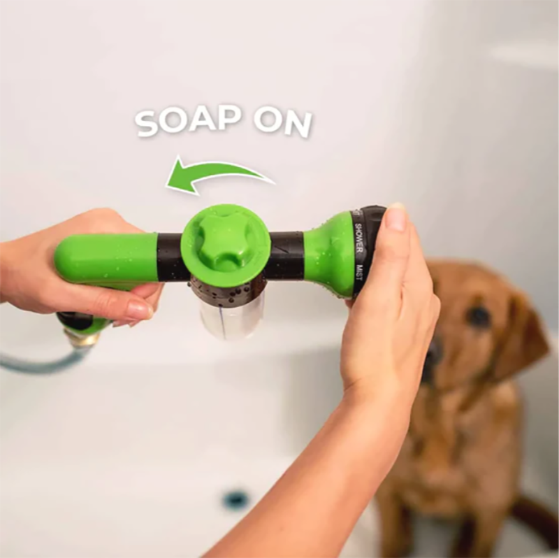 High-pressure Sprayer Nozzle Hose dog shower Gun 3 Mode Adjustable Water Foam Soap Sprayer