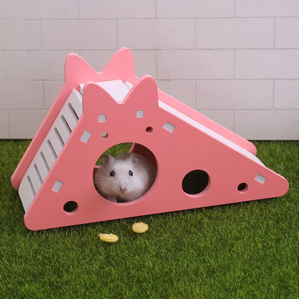 Hamster Slide For Small Fur Babies House Villa Cage Ladder Exercise