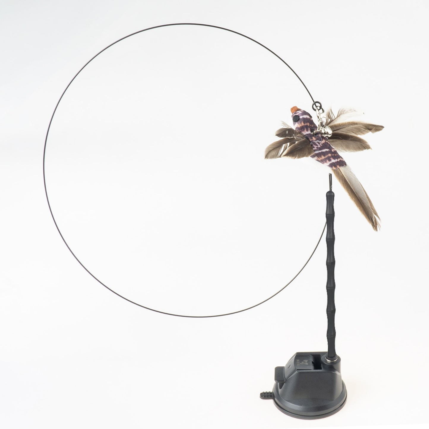 Hand free Bird/Feather Cat Wand with Bell & Powerful Suction Cup