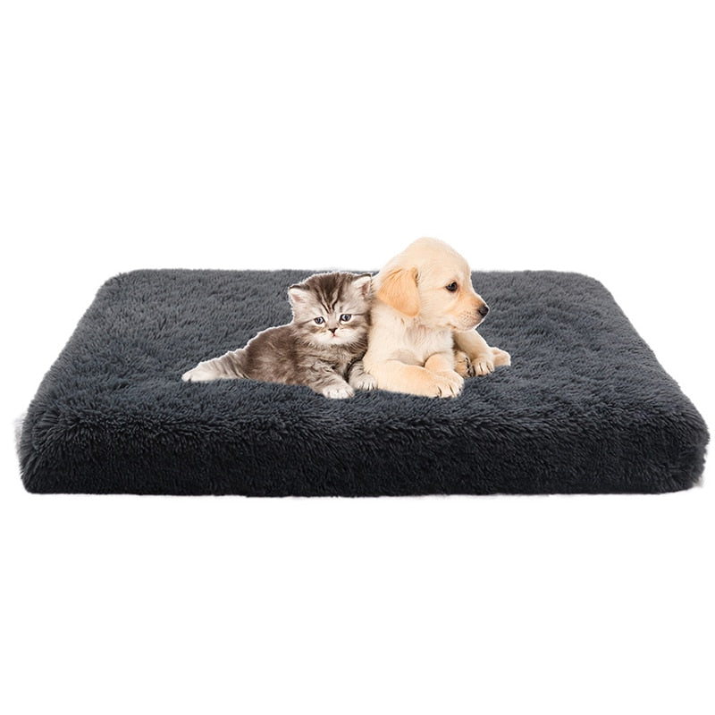 Plush Dog Bed with Removable Covers for Cleaning Super Soft Claming Beds