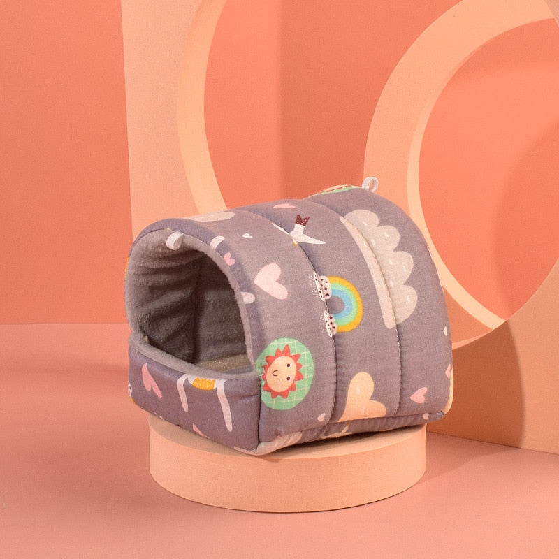 Mini Soft Animal Hammock/Nest Cushion House/Cave For Hamsters And Other Small Rodents