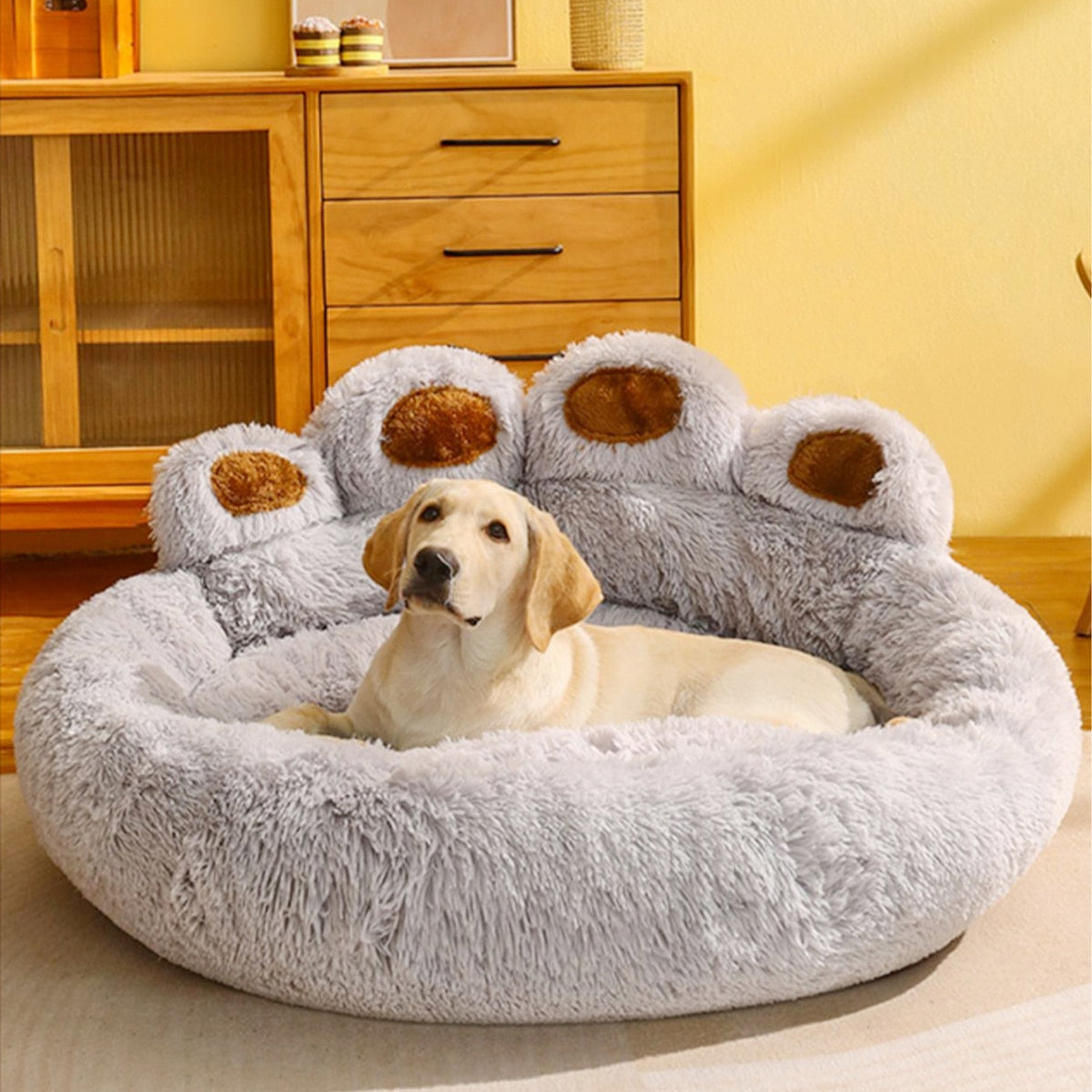 Dog Warm Large Dog Bed Washable Plush Basket