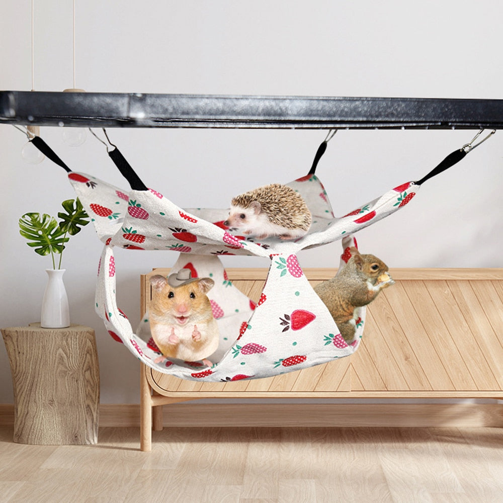 Winter Pet Hammock Double Layer Thick Plush Nest