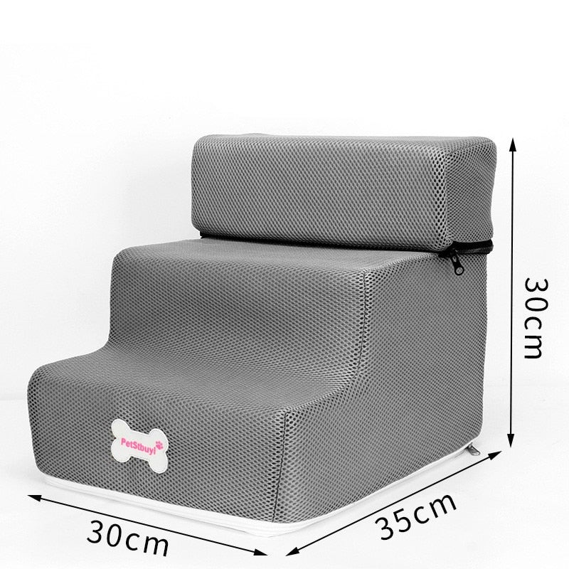 Dog Stairs 3 Steps Stairs for Small Dog or Cat Anti-slip Removable