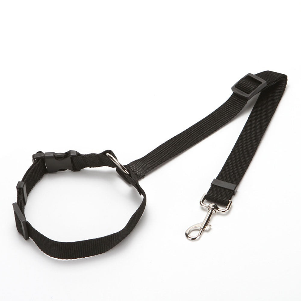Two-in-one Nylon Adjustable Dogs Car Seat Belt Lead for Backseat Safety