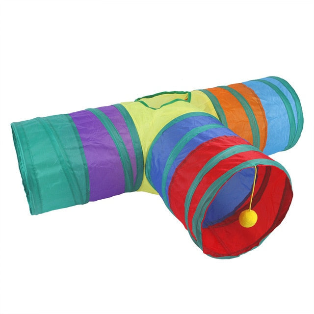 Cats Fold-able Tunnel Interactive Fun Toy