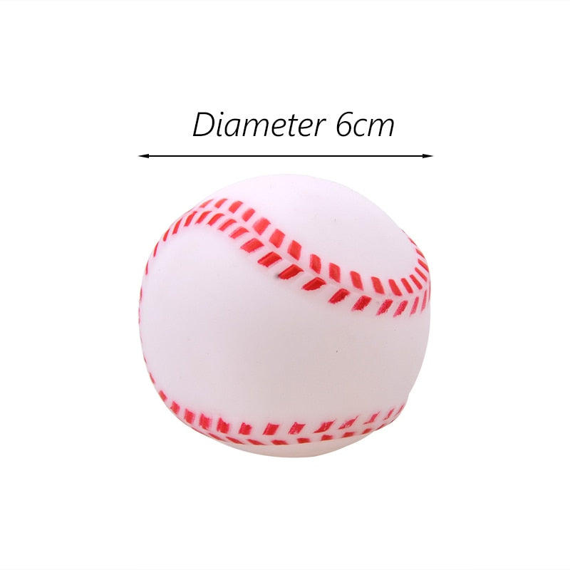 Squeaky Dog Ball made with Rubber a Fun Chew For Puppies too
