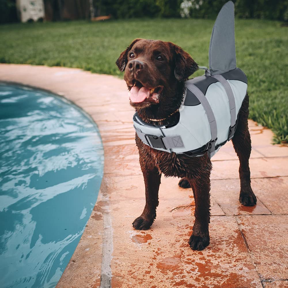 Dog Swimming Vest for Summer Mermaid & Shark Swimwear Dog Life Jacket Harness