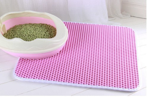 Cat Litter Mat With Double Layer Waterproof Non-slip Pad Washable