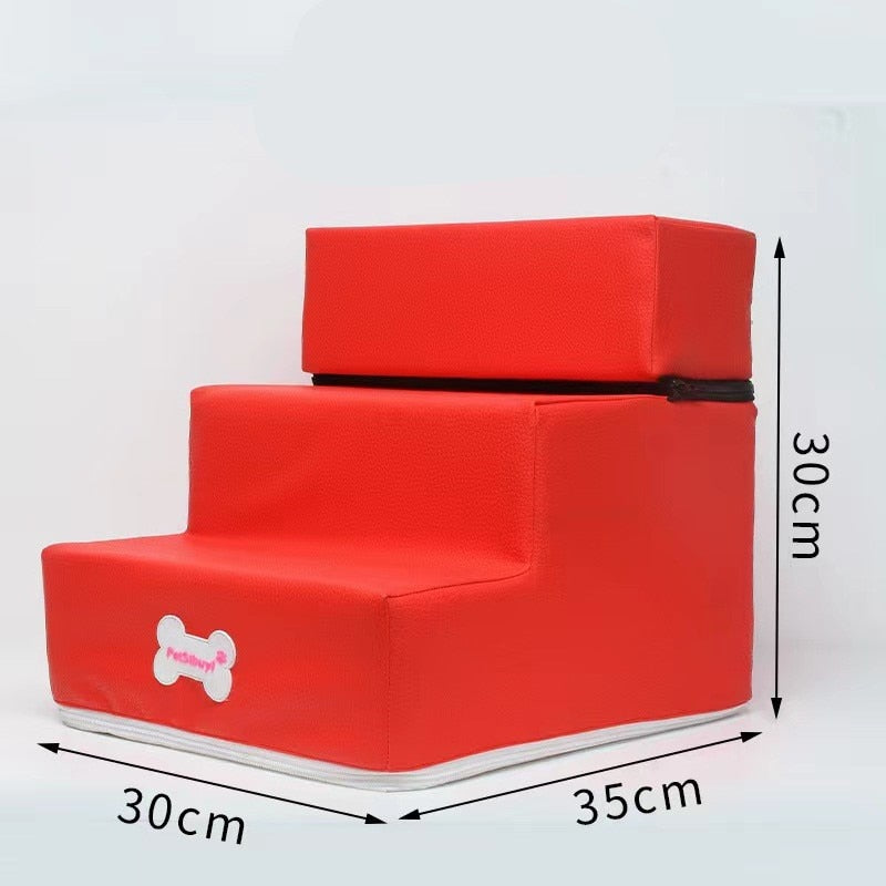 Dog Stairs 3 Steps Stairs for Small Dog or Cat Anti-slip Removable