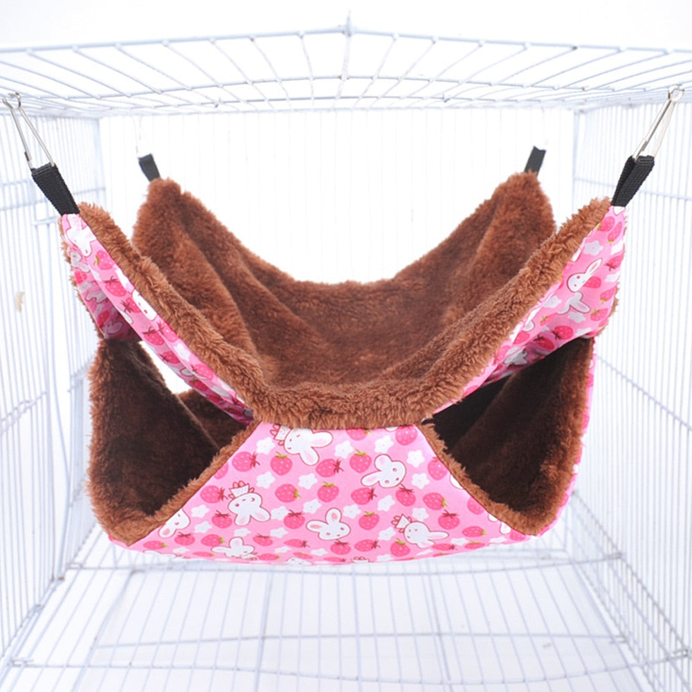 Winter Pet Hammock Double Layer Thick Plush Nest
