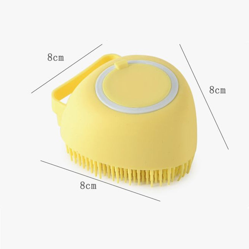 Dog/Cat Bath Massage Brush with Soft Safe Silicone