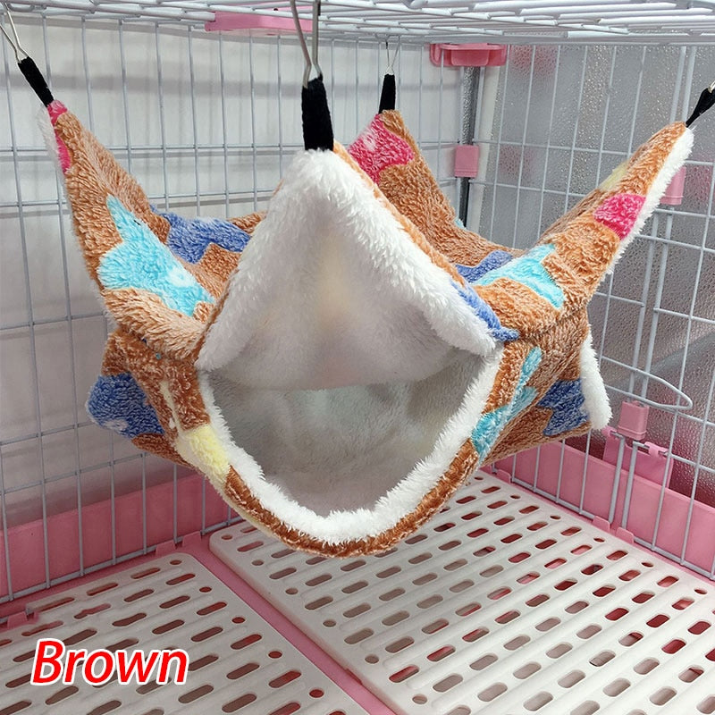 Double Layered Sleeping Hammock For Hamsters And Other Small Rodents