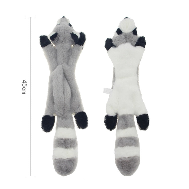 Cute Plush Toys with Squeak Wolf Rabbit Dog Chew