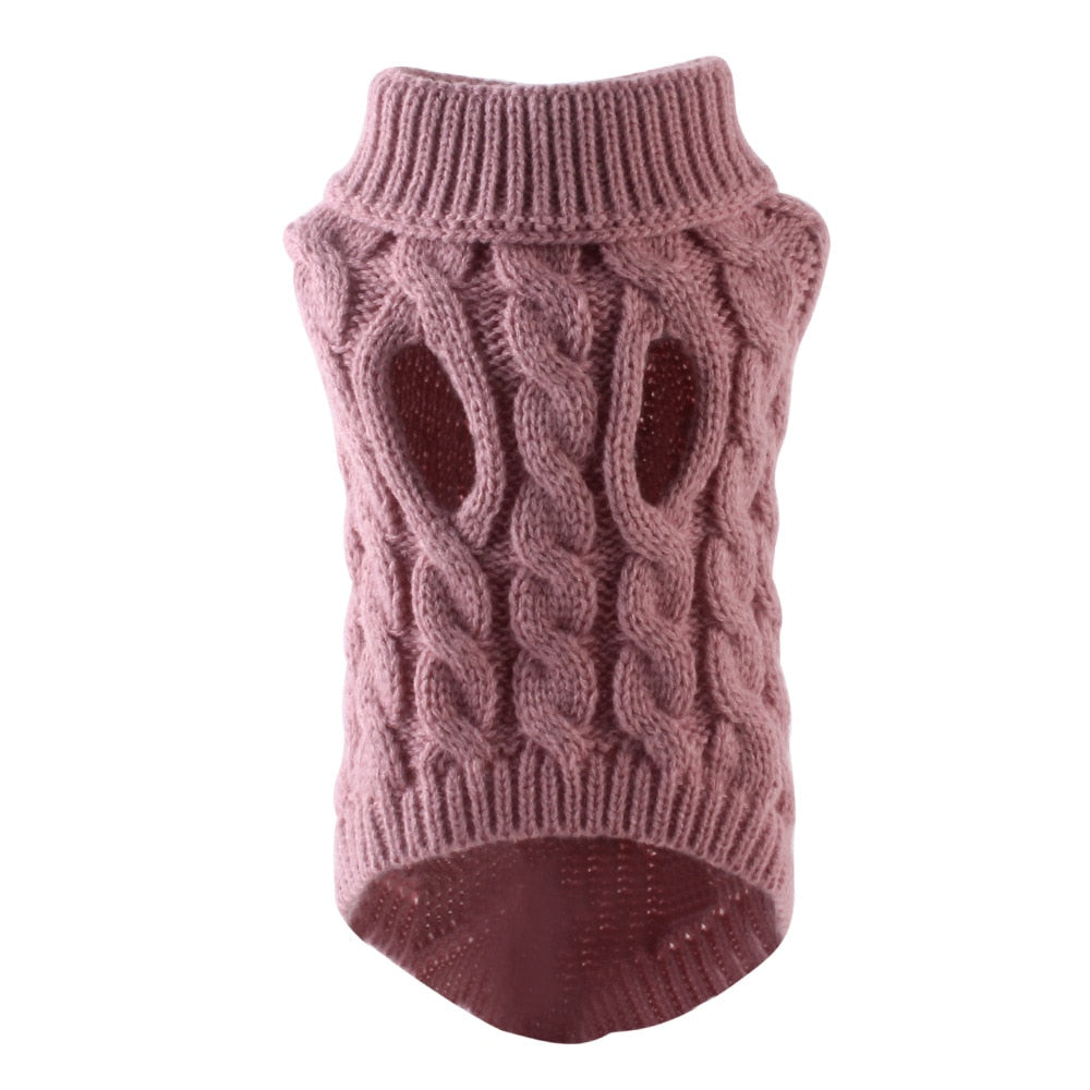 Dog Sweaters for Small Medium Dogs Winter Warm Soft Knit Turtleneck