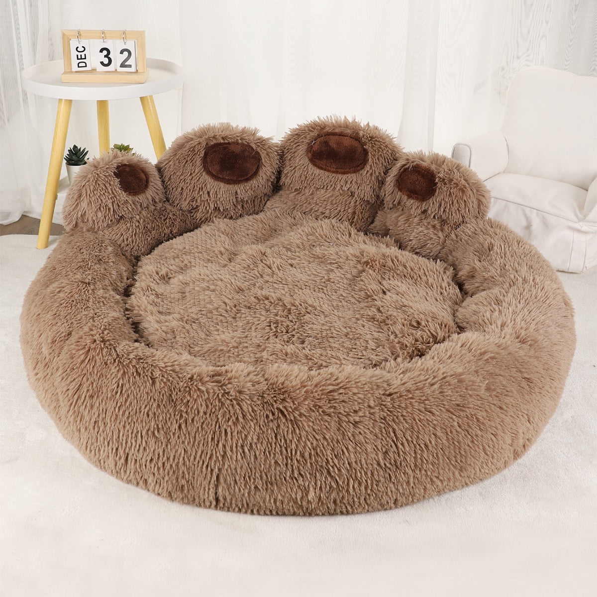 Dog Warm Large Dog Bed Washable Plush Basket