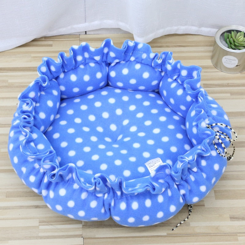 Round Cat Bed Cushion Warm Washable Sofa Soft for Sleeping