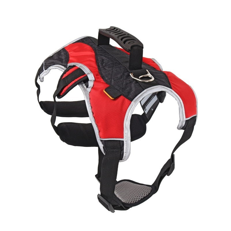YUDODO Professional Nylon Large Dog Training Harness for Safety Reflective Adjustable Quick Control Harnesses