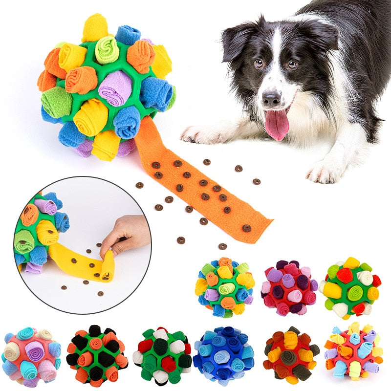 Dog Sniffing Ball Toy for Food Slow Feeding
