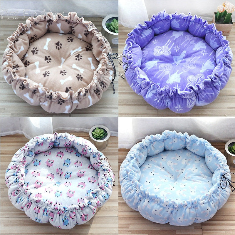 Round Cat Bed Cushion Warm Washable Sofa Soft for Sleeping