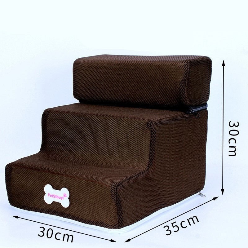 Dog Stairs 3 Steps Stairs for Small Dog or Cat Anti-slip Removable