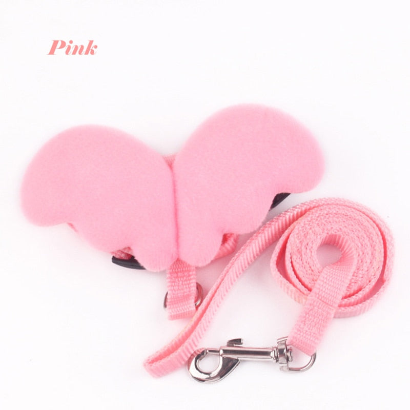 Cute Angel Wing Personalised Harness and Lead for Cats, Rabbits & Small pets