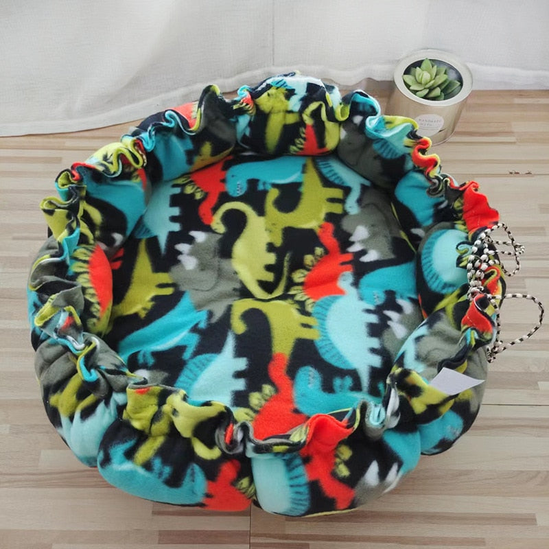 Round Cat Bed Cushion Warm Washable Sofa Soft for Sleeping