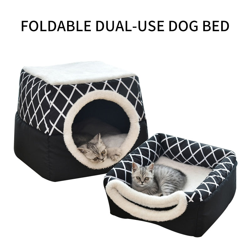 Soft House Bed for Dogs Cats & Small Animals