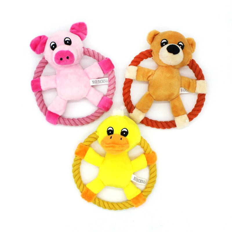 Funny Toy Animal Chews For Dogs and Puppies with Squeaker