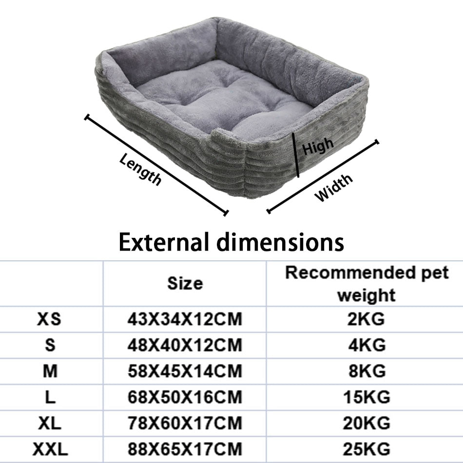 Plush Medium/Small Dog Calming Dog Bed