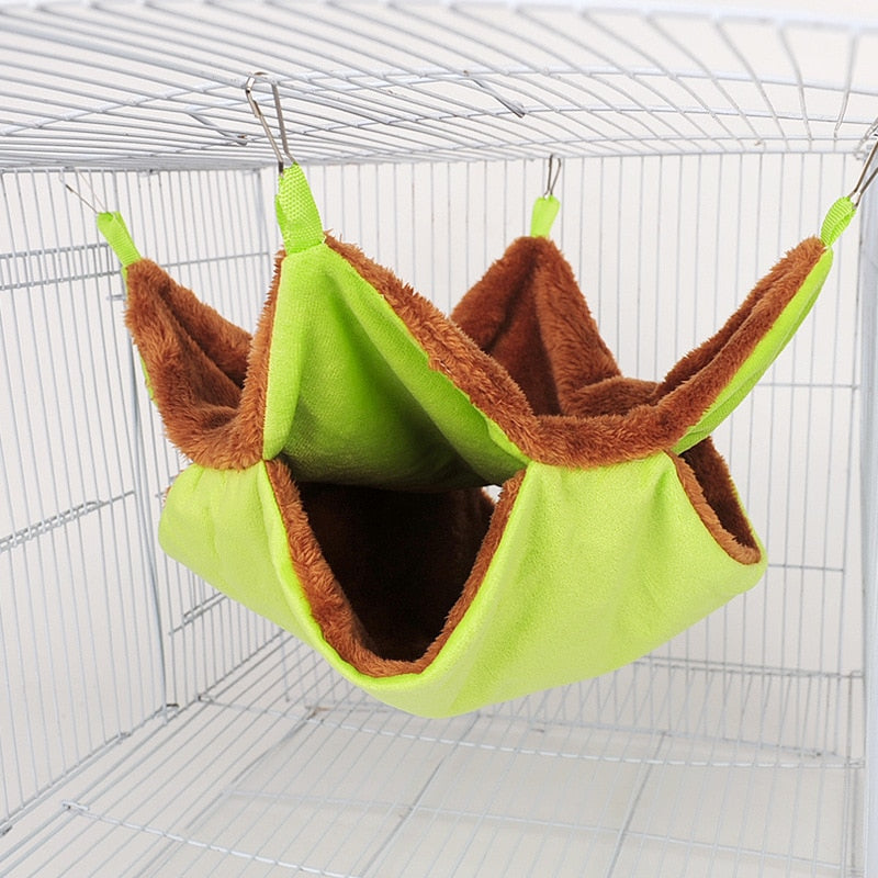 Winter Pet Hammock Double Layer Thick Plush Nest