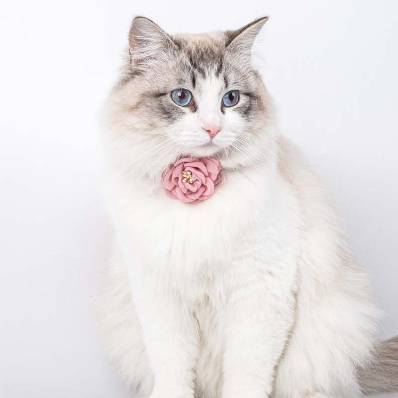 Cat Collar Adjustable Bow Tie/Flower with Safety Button