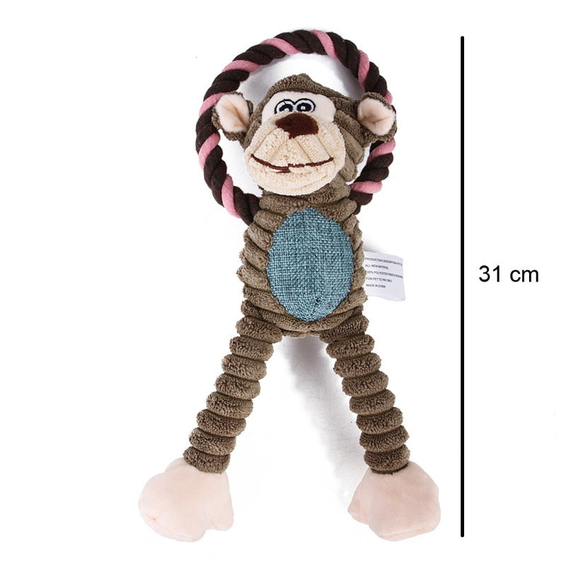 Funny Toy Animal Chews For Dogs and Puppies with Squeaker