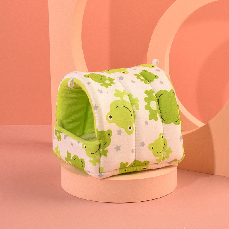 Mini Soft Animal Hammock/Nest Cushion House/Cave For Hamsters And Other Small Rodents