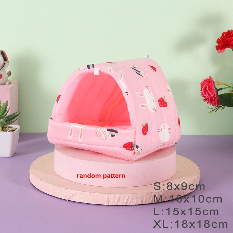 Mini Soft Animal Hammock/Nest Cushion House/Cave For Hamsters And Other Small Rodents