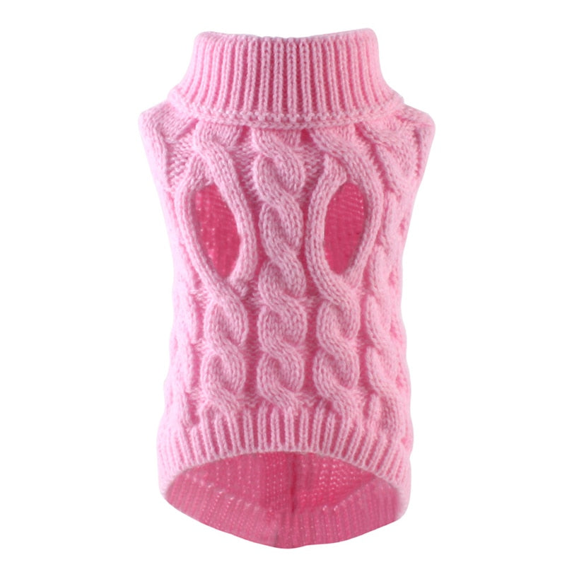 Dog Sweaters for Small Medium Dogs Winter Warm Soft Knit Turtleneck