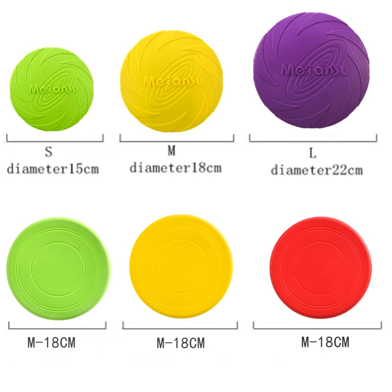 Dog Flying Disk Toy Silicone Material Environmentally Friendly Anti-Chew