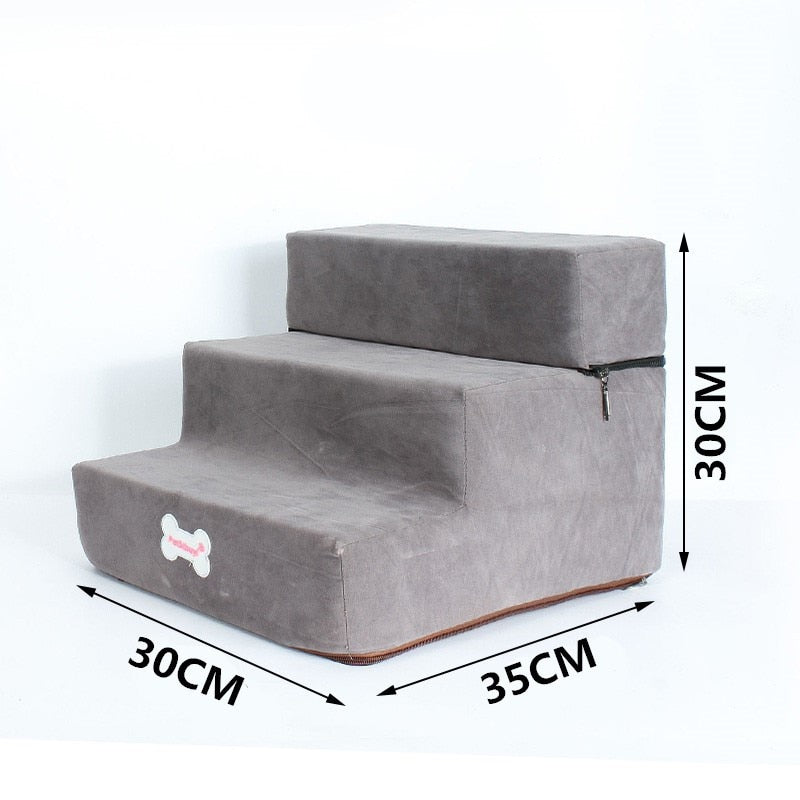 Dog Stairs 3 Steps Stairs for Small Dog or Cat Anti-slip Removable