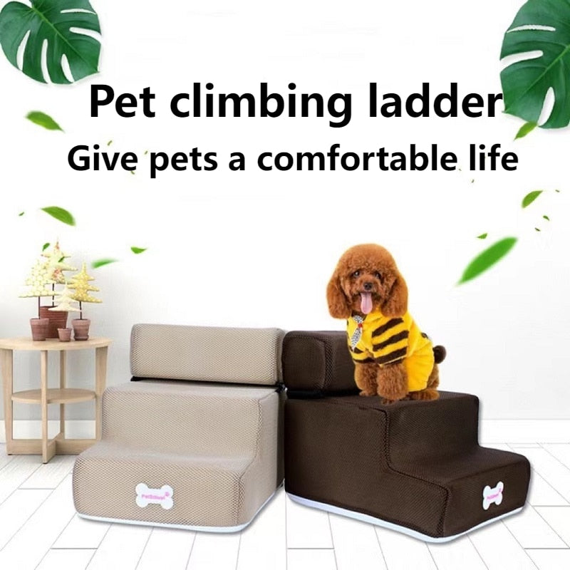 Dog Stairs 3 Steps Stairs for Small Dog or Cat Anti-slip Removable