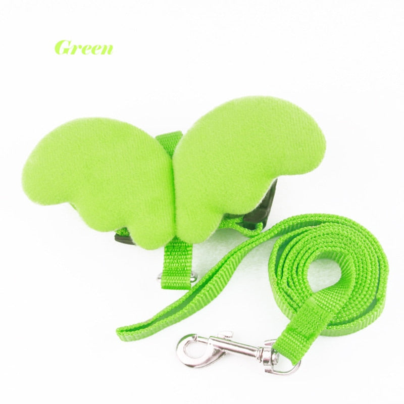 Cute Angel Wing Personalised Harness and Lead for Cats, Rabbits & Small pets