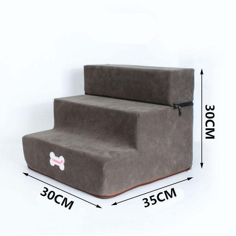 Dog Stairs 3 Steps Stairs for Small Dog or Cat Anti-slip Removable