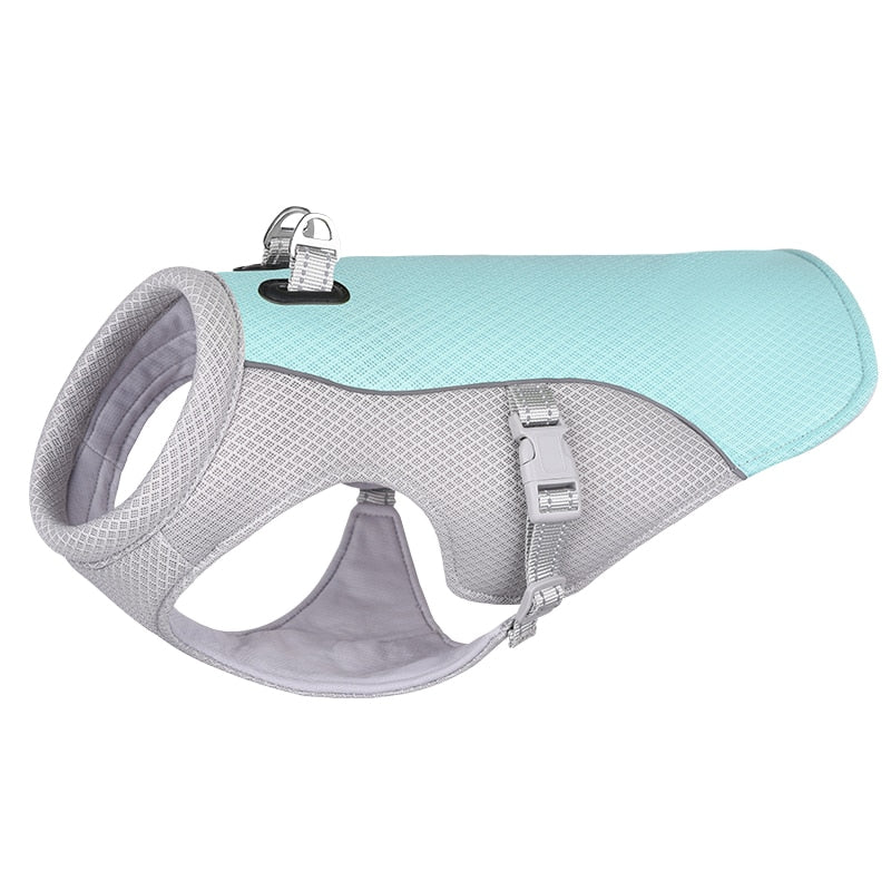 Summer Dog Cooling Vest Harness Reflective Quick Release Cool Jacket