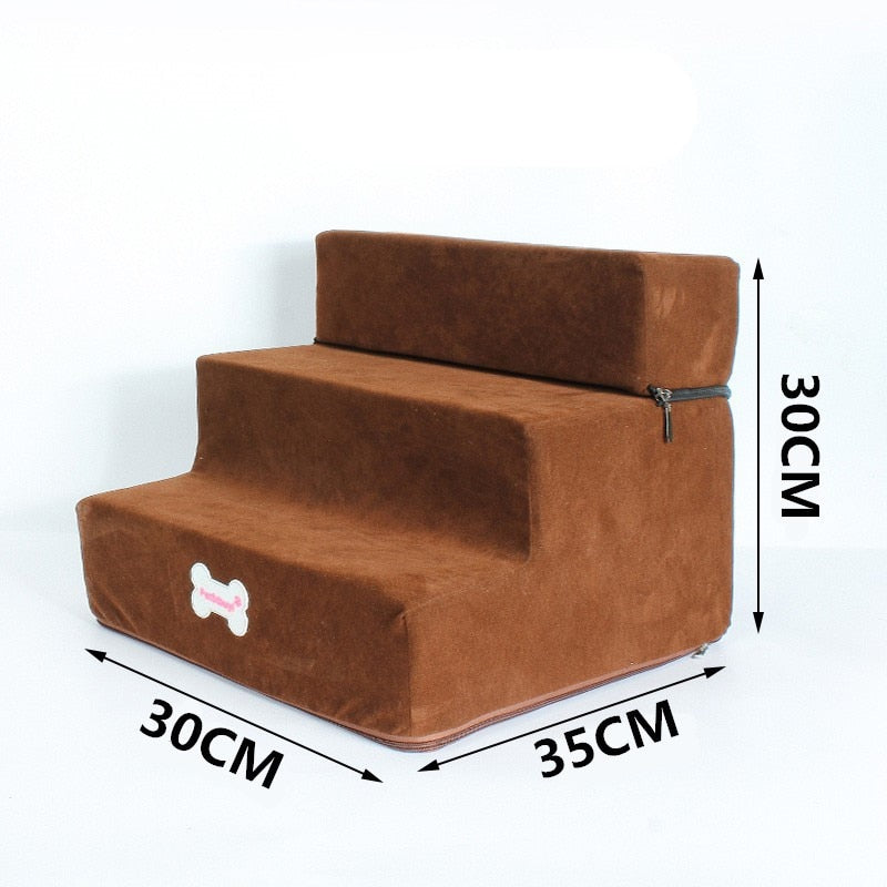 Dog Stairs 3 Steps Stairs for Small Dog or Cat Anti-slip Removable